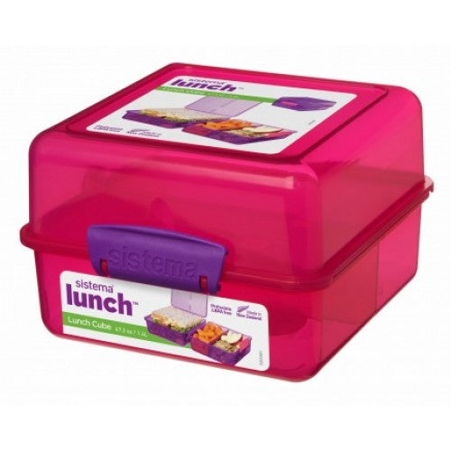 Madkasse Lunch Cube, 1,4 liter, Pink