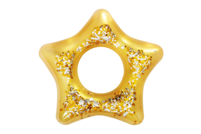 Svømmering med Guldglitter