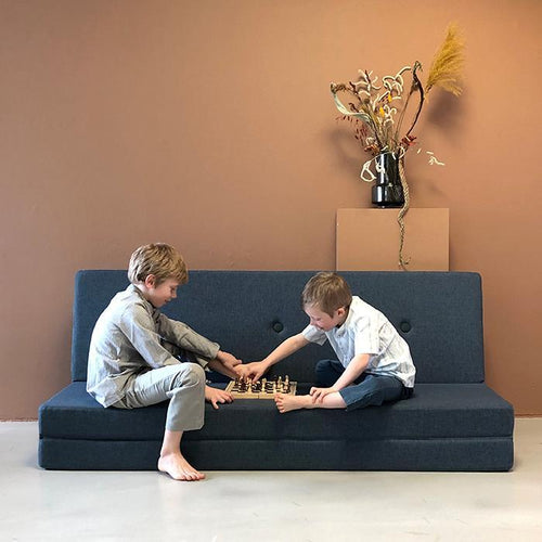 Vikmadrass XL Blåsort