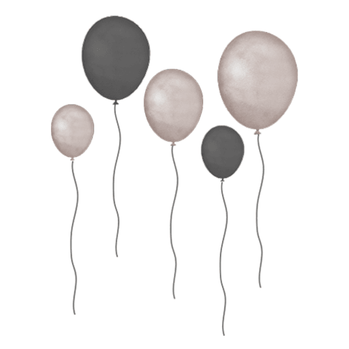 Væghistorier, Balloner, Gråbrun