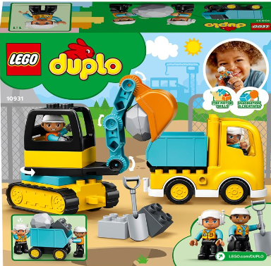 LEGO DUPLO 10931 Brannbil og Gravemaskin