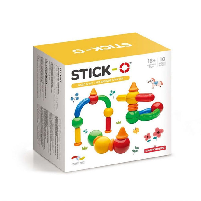 Magformers Stick-O Grunnsett, 10 Deler