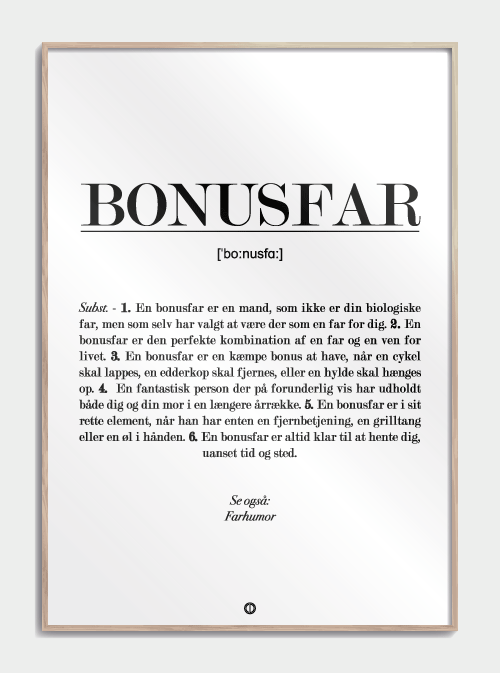 Bonusfar Definisjon Plakat, S (29,7x42, A3)