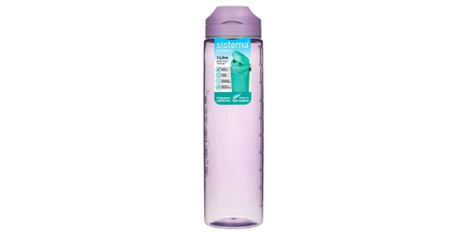 Måleflaske for Drikke - Lilla (1 liter)
