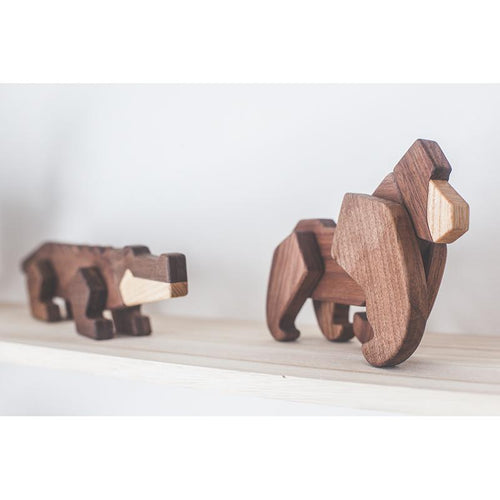 Krokodille Træfigur