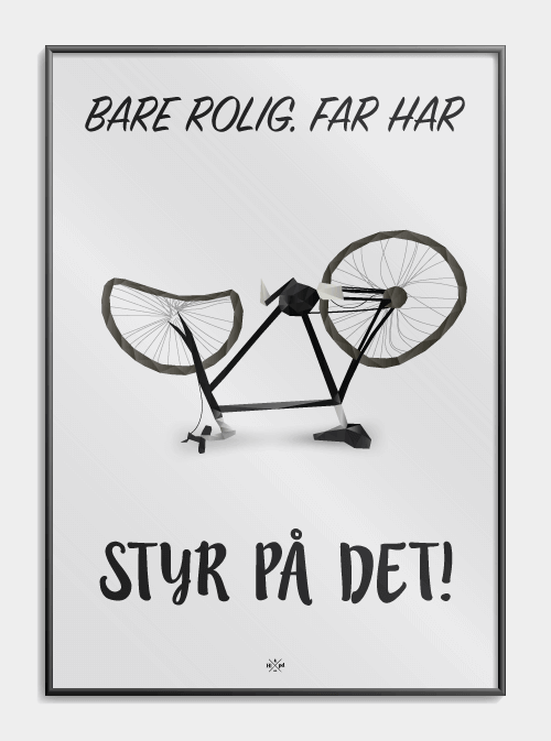 Pappa Har Styringen! Plakat, S (29,7x42, A3)