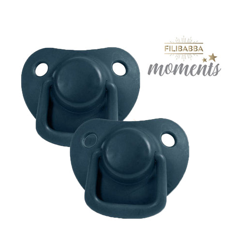 Nappar 2-pak, 0-6 måneder - Mørk Blå