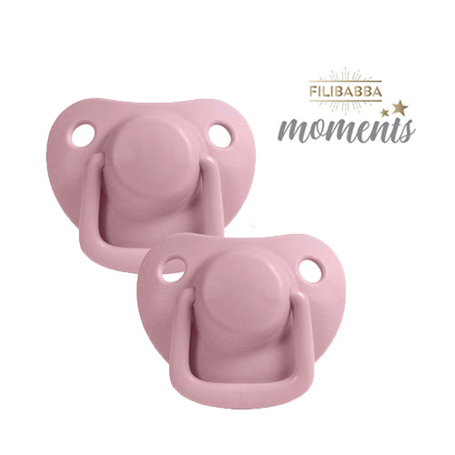 Nappar 2-pak, 0-6 måneder - Støvet Rosa