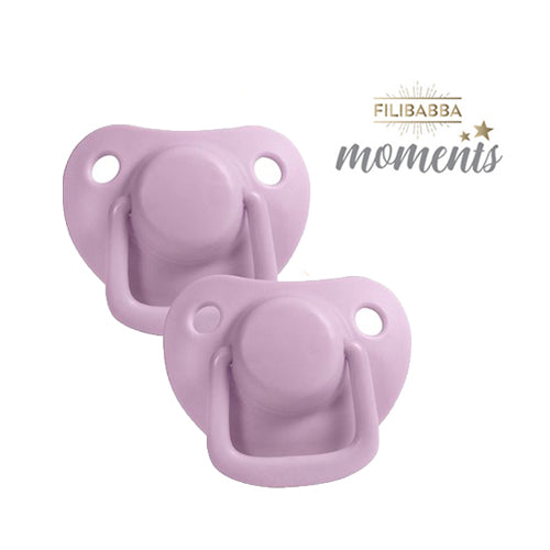 Nappar 2-pak, 0-6 måneder - Lys lavendel