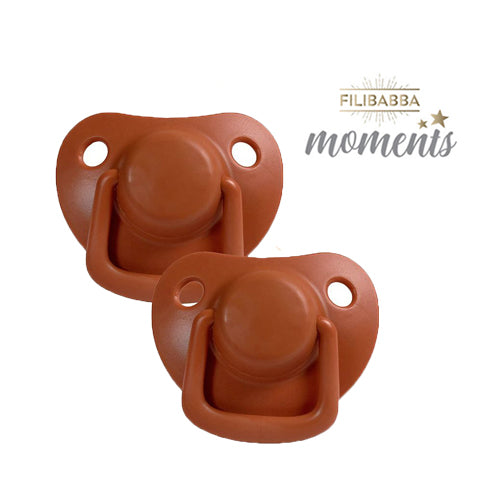 Nappar 2-pak, 0-6 måneder - Rust