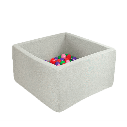 Firkantet Ballbasseng - Lys Grå (80x80x30x4cm)