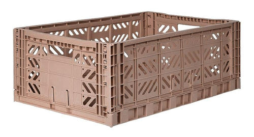 Vikbox, varm taupe - Maxi