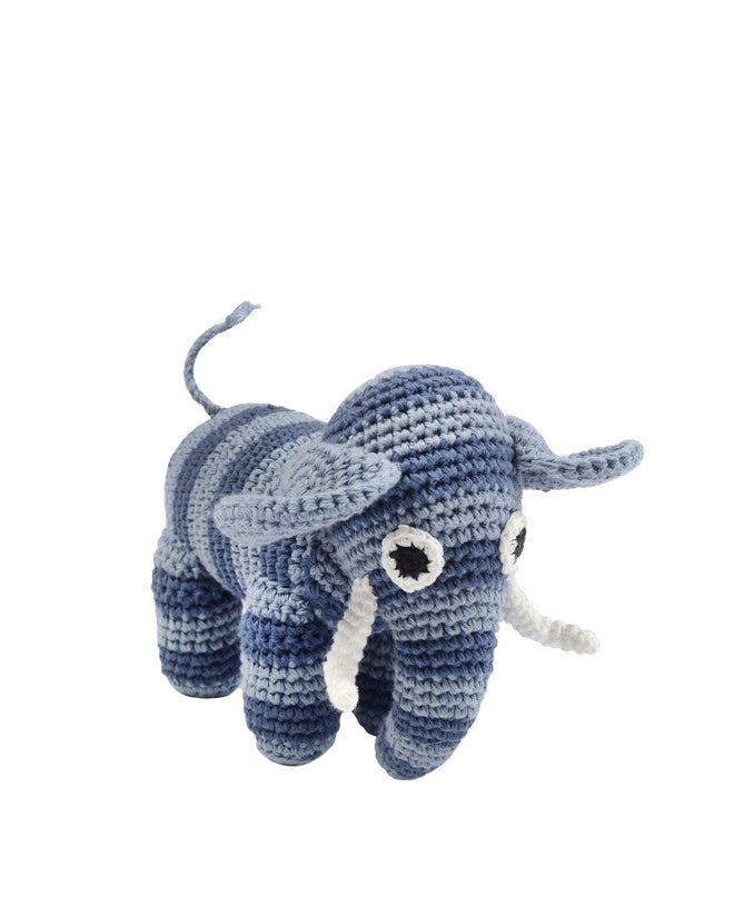 Virkad Elefant i Denim