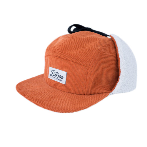 Teddy Manchester 5-Panel Caps med Ører - Karamell (Størrelse XL, 7-14 år)