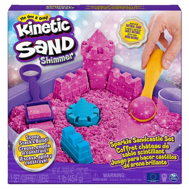 Kinetisk Sand, Glitrende Sandslottsett - Rosa