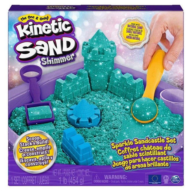 Kinetisk Sand, Glitrende Sandslottsett - Turkis