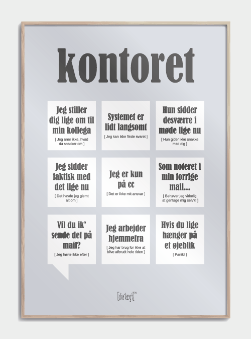 Stilren Kontorplakat, M (50x70, B2)