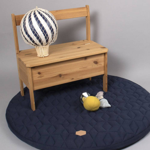 Mørkeblå lekmadrass