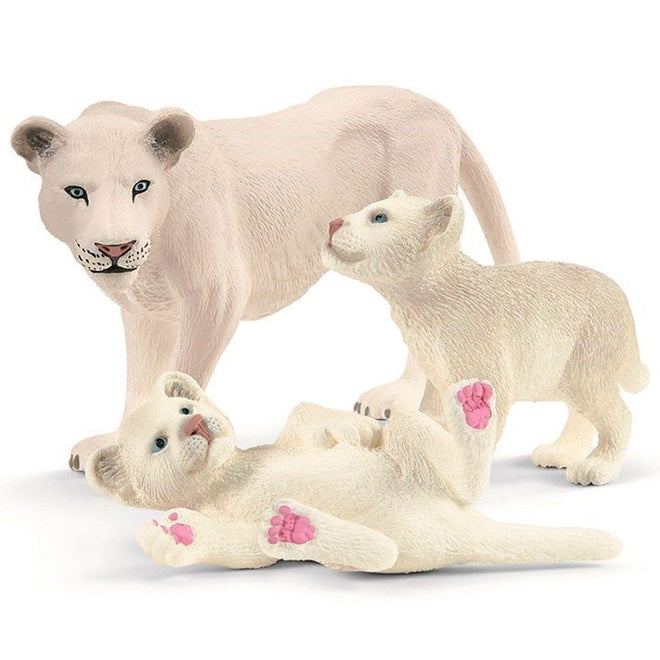 Løvemamma med unger