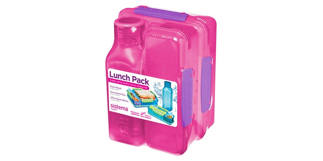 Lunsjpakke, 3 pakker - Rosa