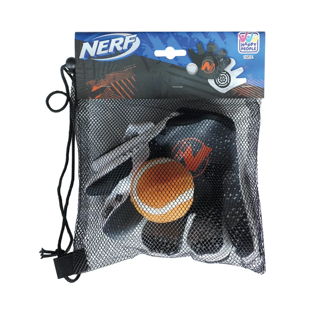 Nerf Kastehansker med Borrelåsball