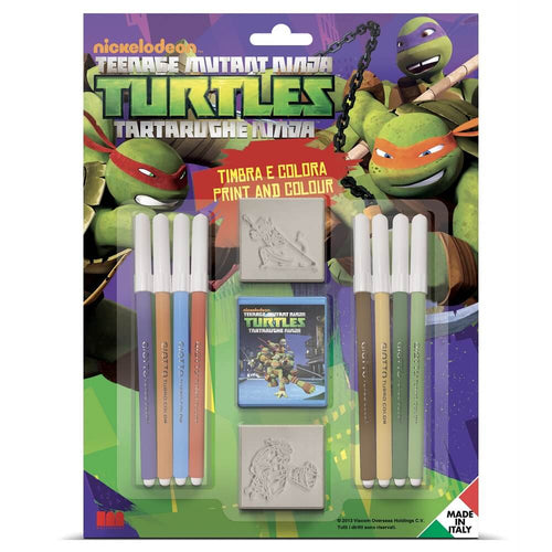 Ninja Turtles Stempelsett med Tusjer