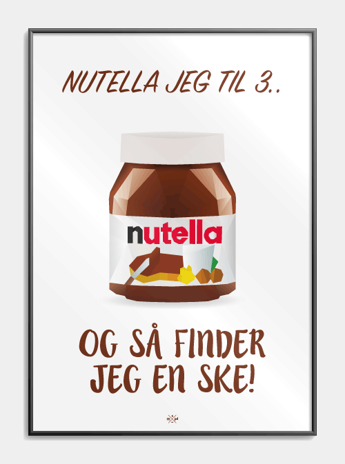 Nutella-plakat I til 3, Størrelse A3 (29,7x42 cm)