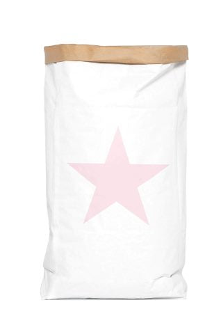 Stor opbevaringspose, Rosa Stjerne