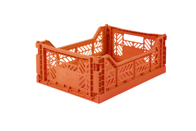 Vikbox, orange, mellemstørrelse