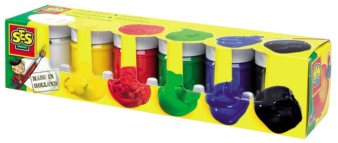 Plakatfarver, 6x50 ml