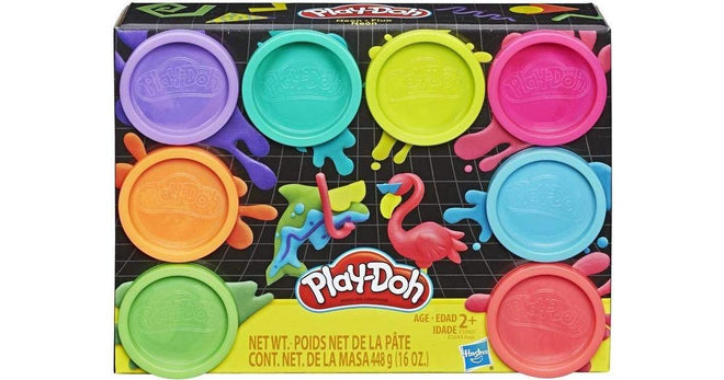 Play-Doh - Neonsett med 8 bokser