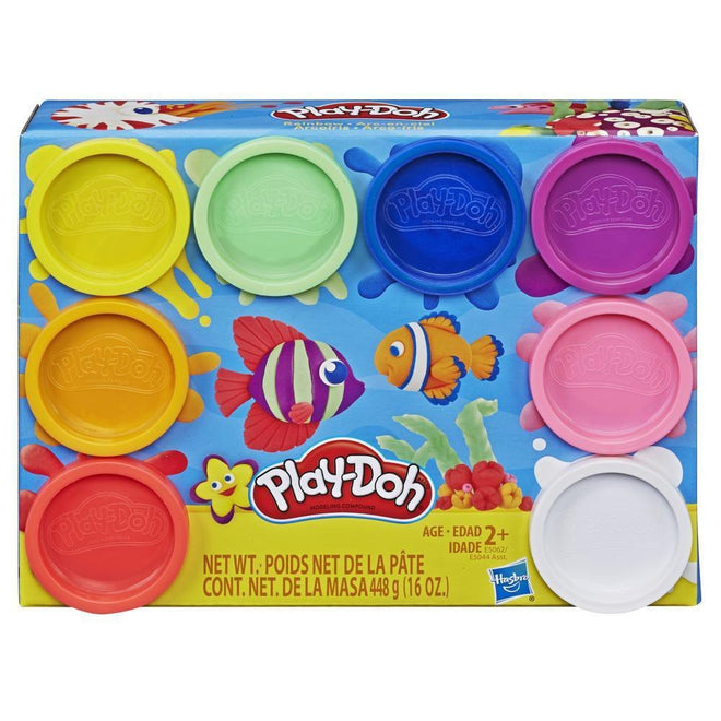 Play-Doh - Regnbuepakke med 8 bokser