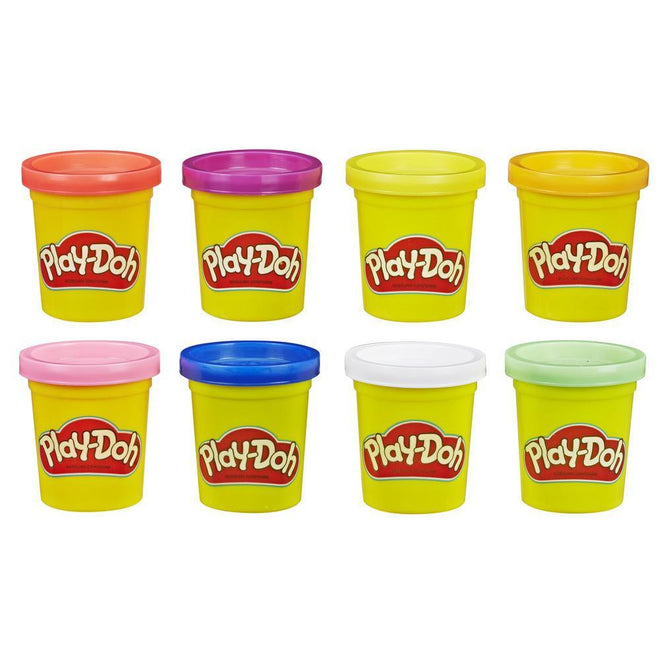 Play-Doh - Regnbuepakke med 8 bokser