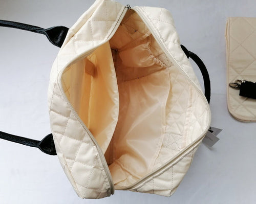 Puslespillveske, lys beige