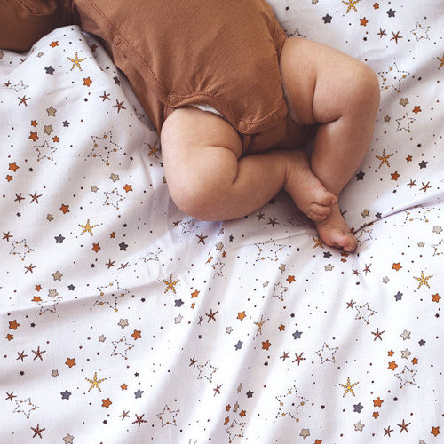 Baby Sengetøj med Stjerner Lys Lavendel