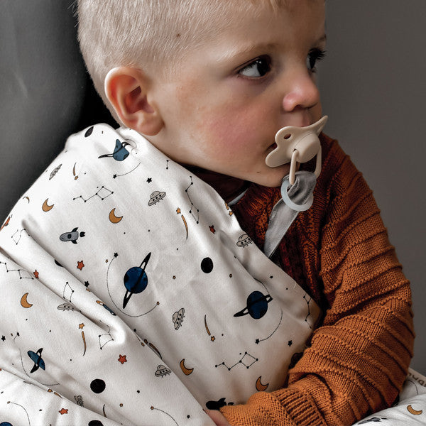 Rummelig Natur Hvidt Baby Påslakan
