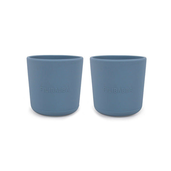 Silikonhode, 2-pack - Pudderblå