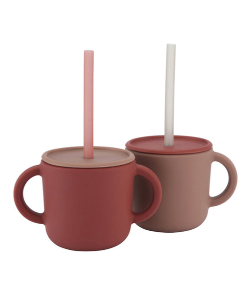 Silikonkopper med Lokk - Canyon Leire & Vintage Blomst