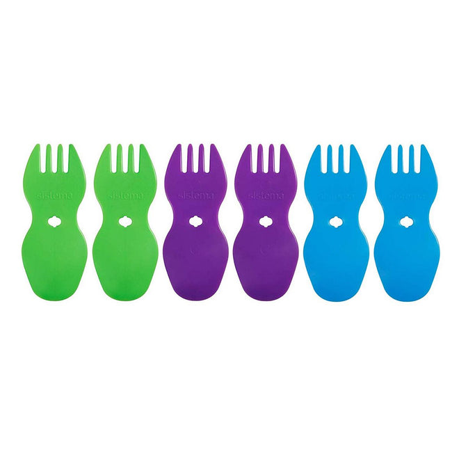 Spork to-go bestik sæt, 6 stk.