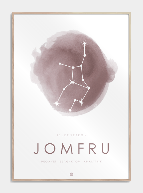 Stjernetegn Plakat - Jomfruen, M (50x70, B2)