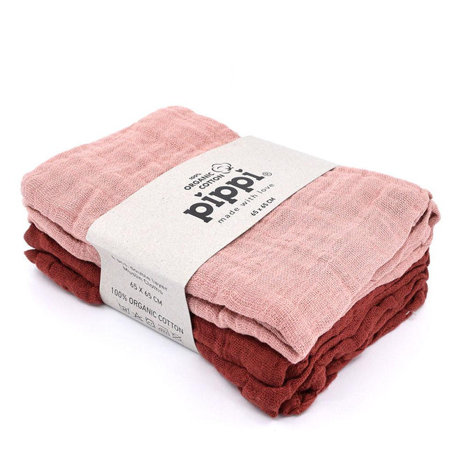 Tygbleer, 4 stk., Misty Rose (rød/rosa)