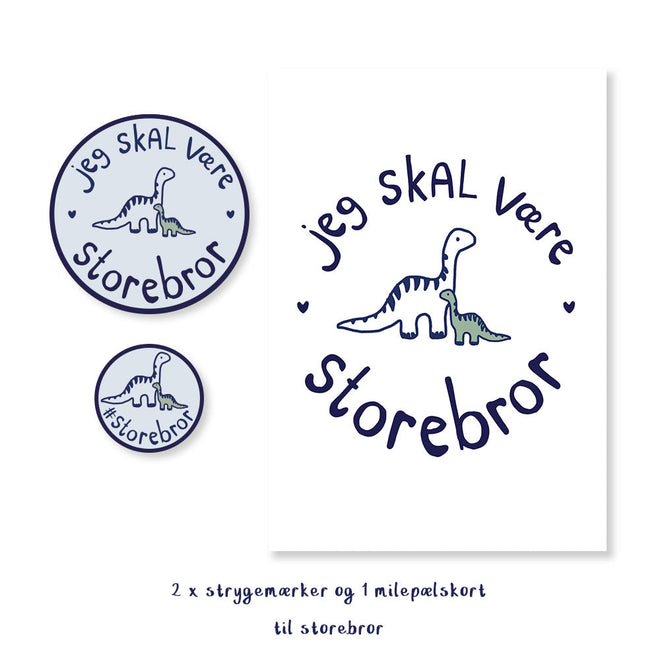 Storebror strygemærker + milepælskort