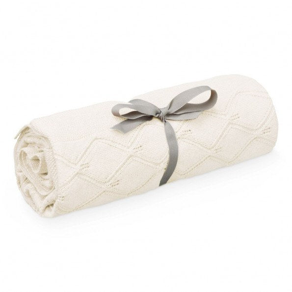 Naturlig Strikket Babyteppe