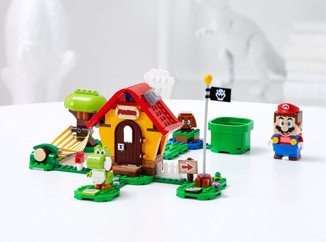 Super Mario - Marios Hus og Yoshi