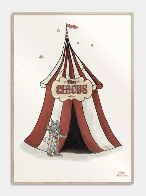 Liten Sirkusplakat for Barn, S (29,7x42, A3)