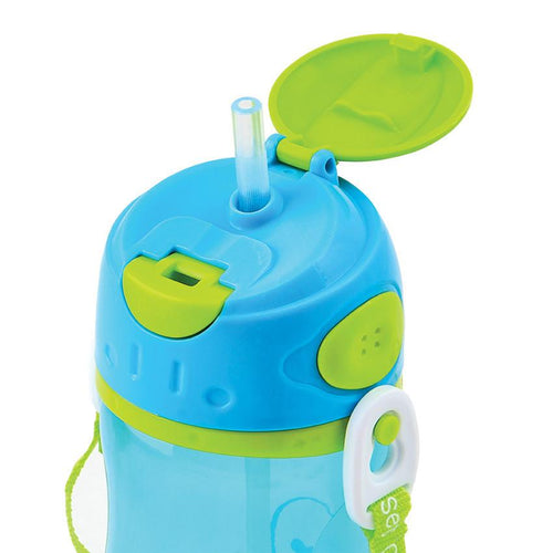 Trunki drikkeflaske med sugerør, Blå/Grøn