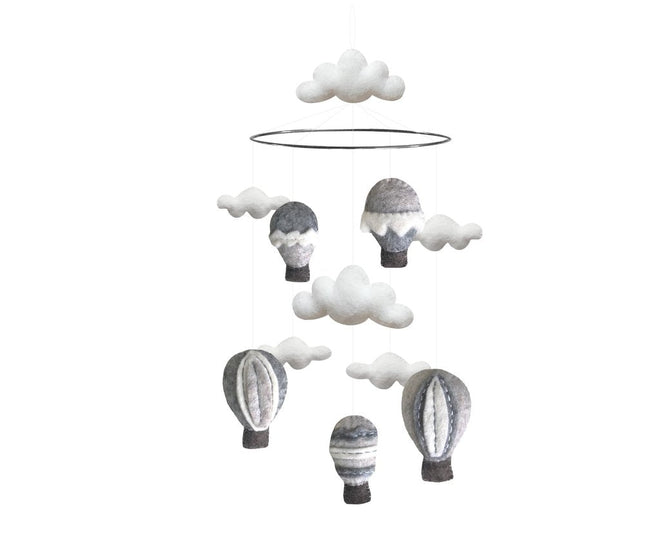 Mobil, sky/luftballoner